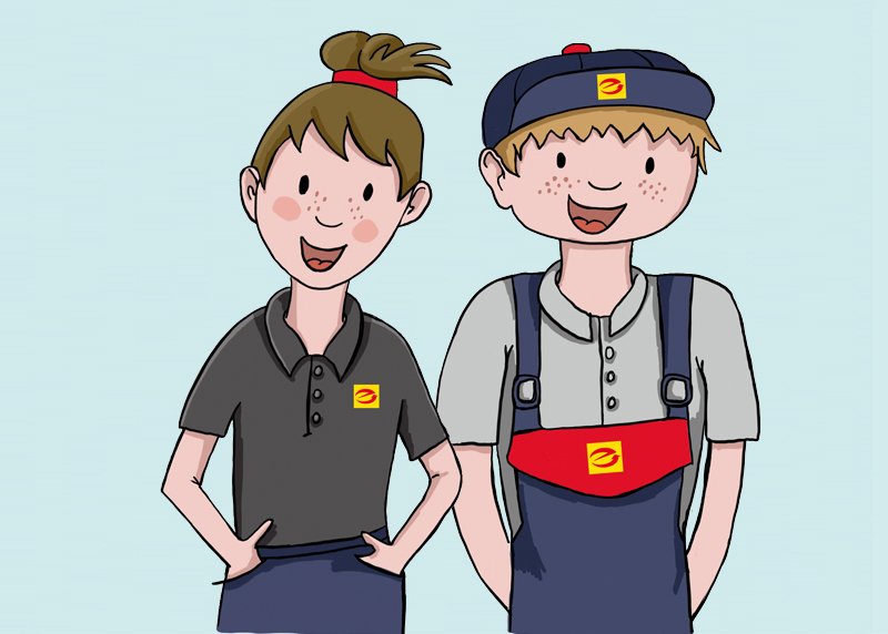 Die Elektriker Erik und Tina
