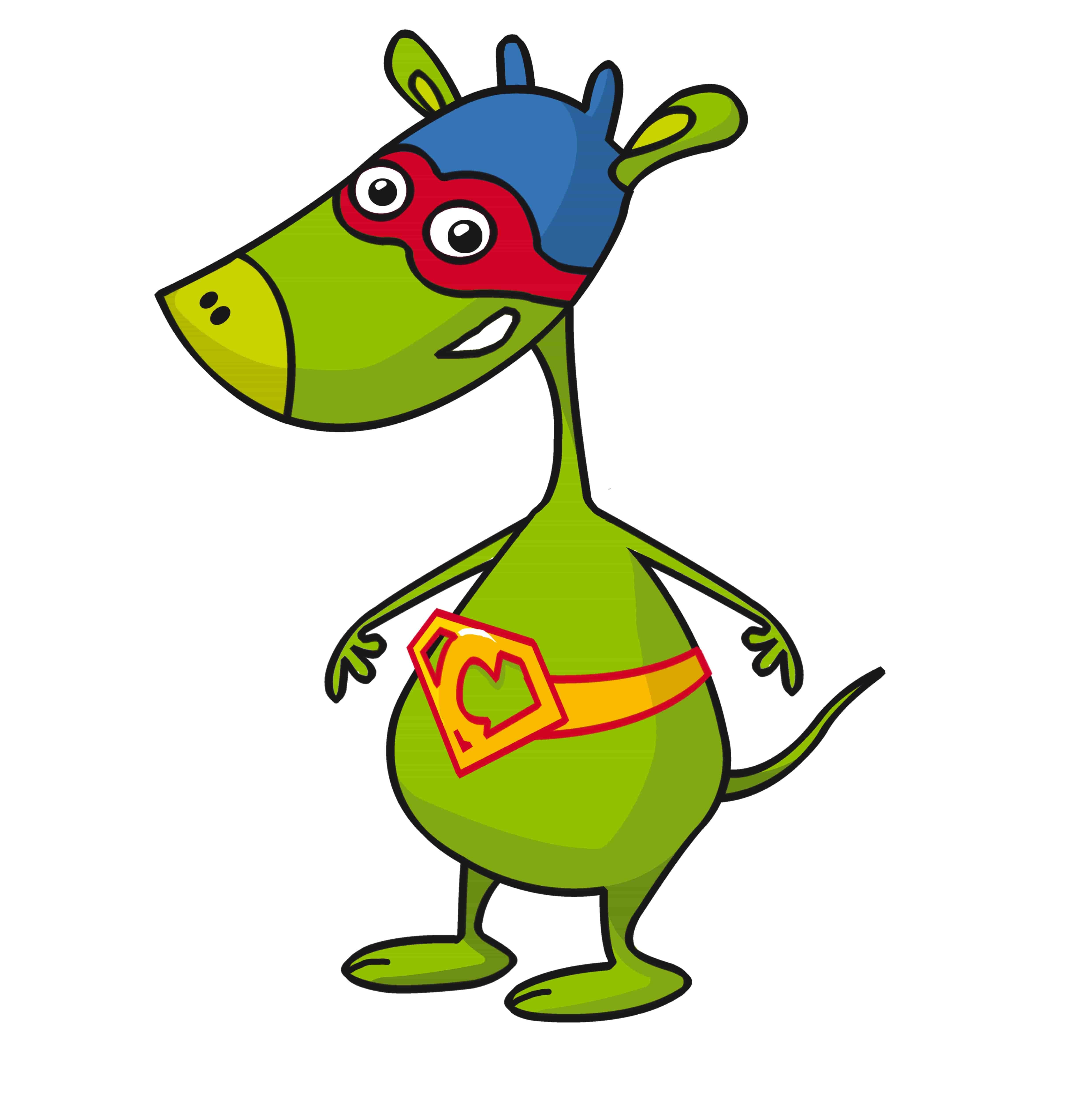 Tippen lernen mit Calli Clever: Tipptrainer für Kinder Calli Clever Maskottchen