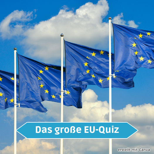 EU-Flaggen vor blauem Himmel