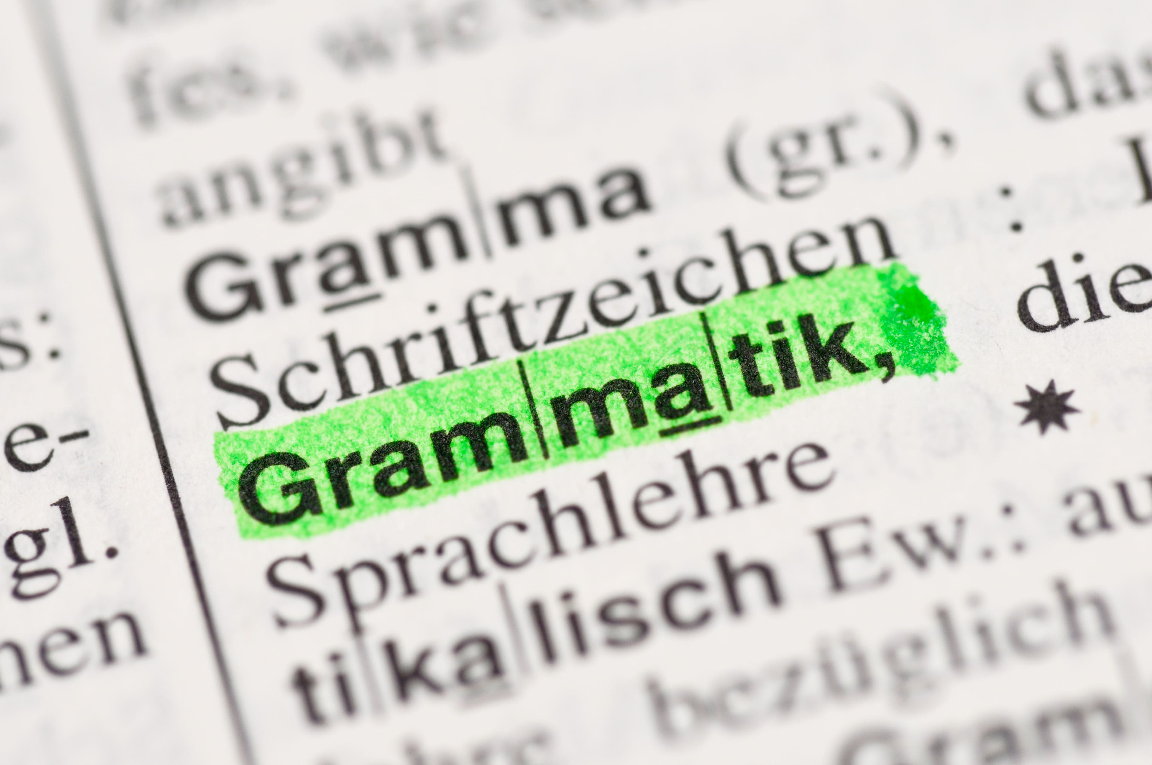 Grammatik Duden Eintrag