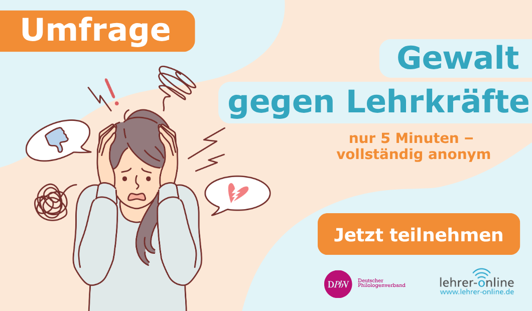 Umfrage zu Gewalt gegen Lehrkräfte