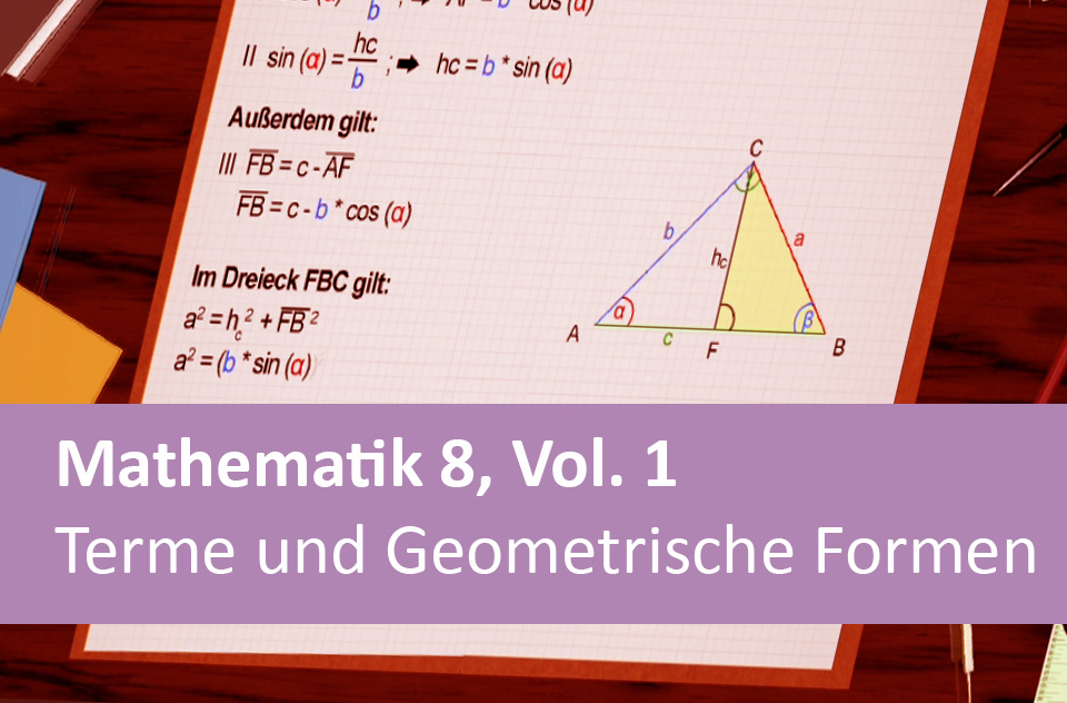 Interaktives Arbeitsheft Mathematik Terme und Geometrische Formen 8