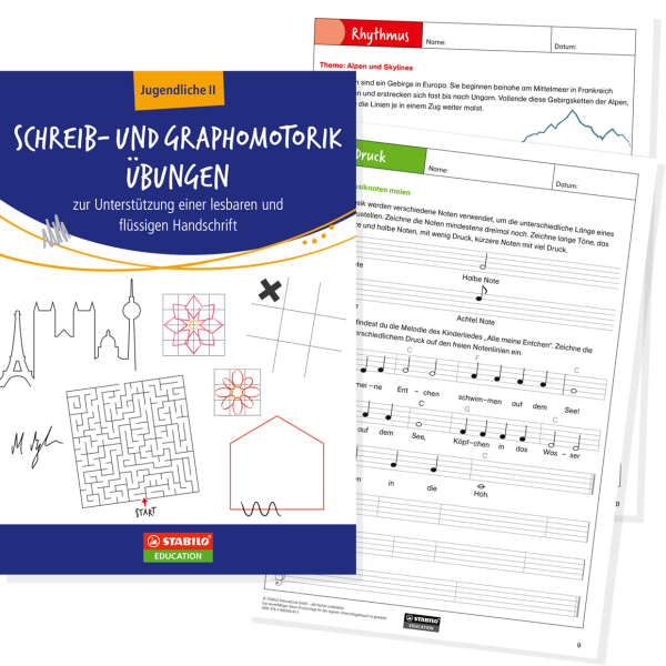 STABILO | Schreib- und Graphomotorik Übungen für Jugendliche im Unterricht: E-Book